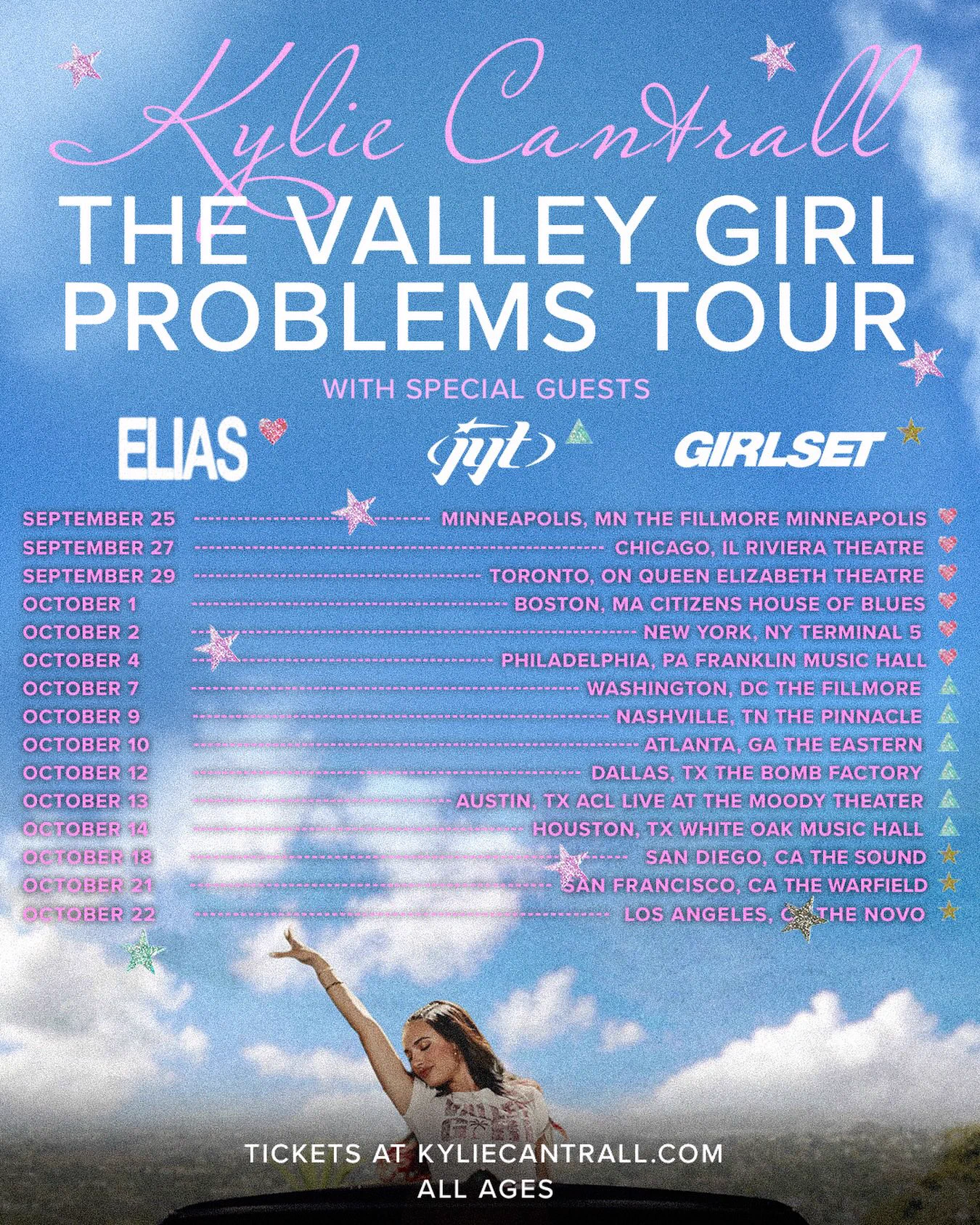 Kylie Cantrall live tour poster 2026